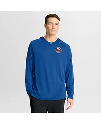 Fanatics Men's Royal New York Islanders Authentic Pro Rink Raglan Hoodie