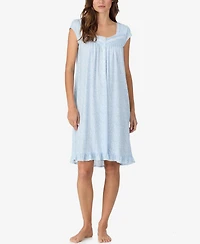 Eileen West Women's Cotton Cap Sleeve Short Nightgown