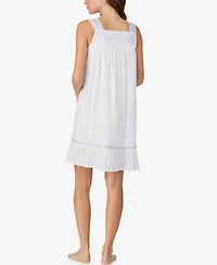 Eileen West Women's Cotton Sleeveless Chemise Night Dress