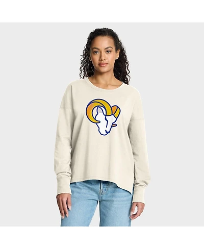 Fanatics Women's Cream Los Angeles Rams Dove Legacy Long Sleeve T-Shirt