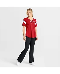 Fanatics Women's Red Detroit Wings Offside Athena T-Shirt