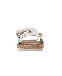 Bebe Little Girls Girl's Fashion Sandals – Dressy Shoes with Playful Charm Details
