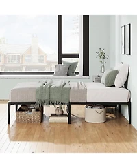 gaomon Metal Bed Frame Twin Size, Twin Bed Frame with Storage, Heavy Duty Metal Mattress Foundation, No Box Spring Needed, Noise Free,Twin Size