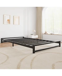 gaomon 6 Inch Size Metal Platform Bed Frame with Steel Slat Support, Mattress Foundation and No Box Spring Needed