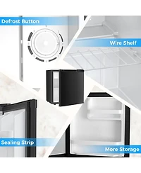 Antarctic Star 1.6 Cu. Ft. Compact Refrigerator with Chiller Compartment