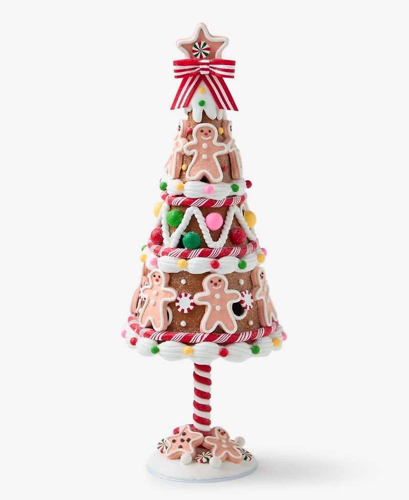 Holiday Lane Gingerbread Tree Tabletop Decor, Macy's Exclusive