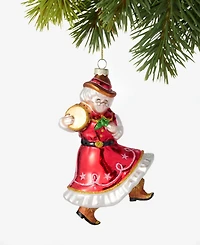 Holiday Lane Texas Mrs. Claus Glass Ornament, Macy's Exclusive