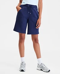 Id Ideology Women's Cotton-Blend Pull-On Bermuda Shorts, Exclusively at Macy's