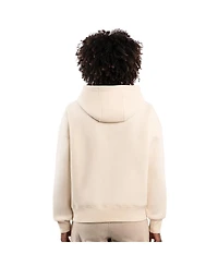 Starter Women's Cream Seattle Seahawks Rhinestone Relaxed Hoodie