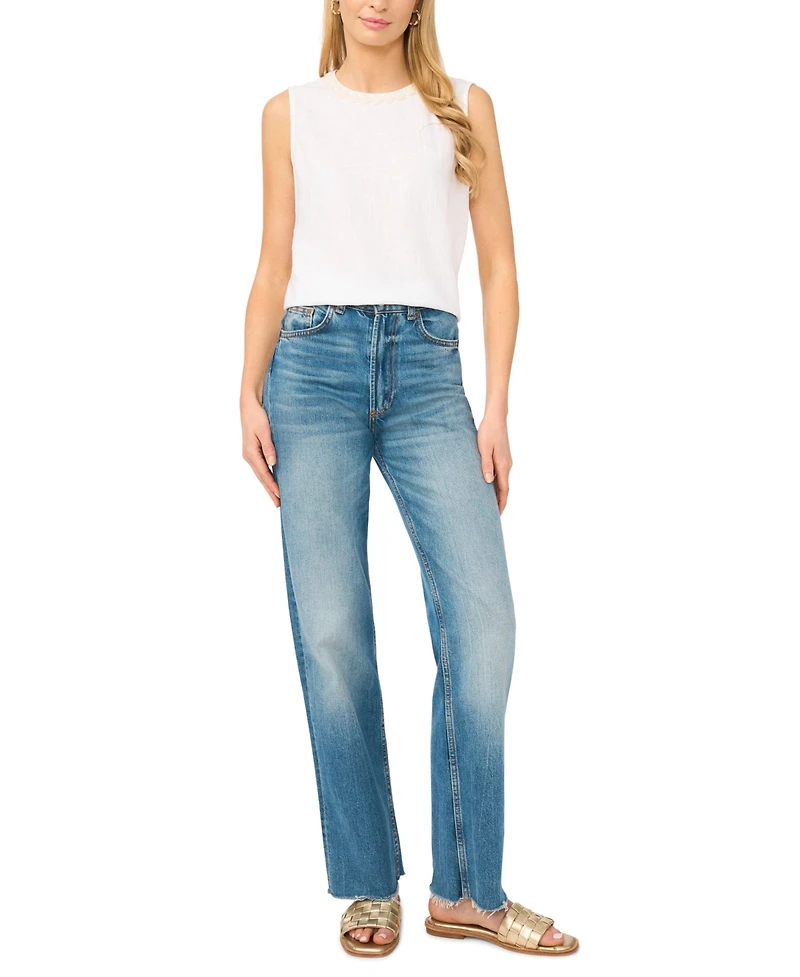 Vince Camuto Women's Sleeveless Crewneck Blouse