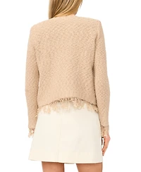 Vince Camuto Women's Fringe Cropped Pull-On Jacket