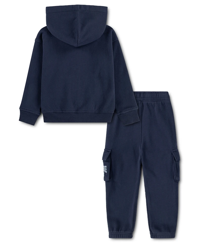 abercrombie kids Boys' Full-Zip Hoodie and Cargo Pants, 2-Piece Set