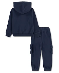abercrombie kids Boys' Full-Zip Hoodie and Cargo Pants, 2-Piece Set