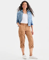 Style & Co Women's Mid-Rise Cargo Capri Pants, Exclusively at Macy's