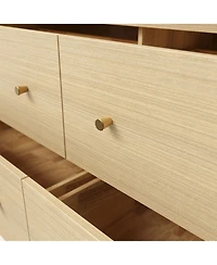 Homsee Solid Wood Dresser Pre-Assembled Chest