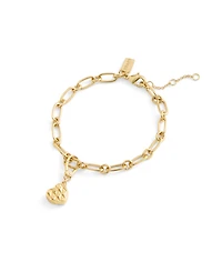 Coach Gold Collectible Signature Quilted Heart Jewelry Charm