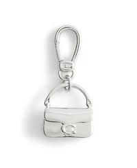 Coach Rhodium Collectible Signature Sculpted Handbag Jewelry Charm