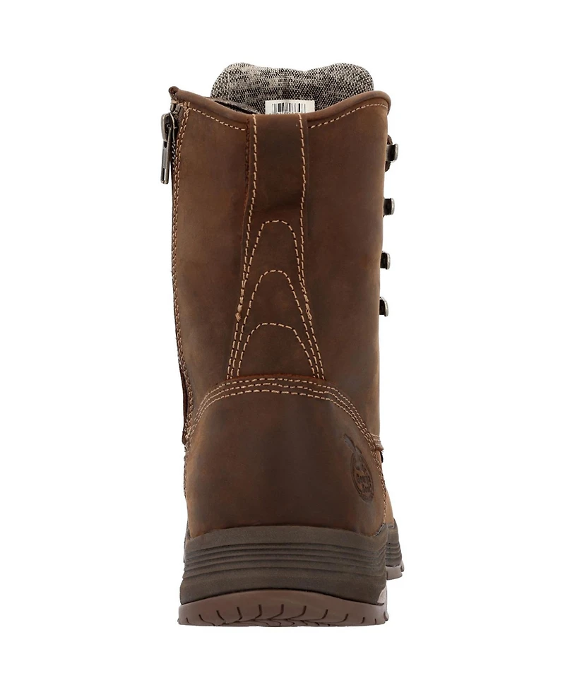 Georgia Boot Men's Athens SuperLyte 8" Waterproof Side-Zip Moc Toe Work