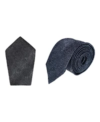 Trafalgar Men's Esteban Scrolling Vines Silk Necktie and Pocket Square Bundle