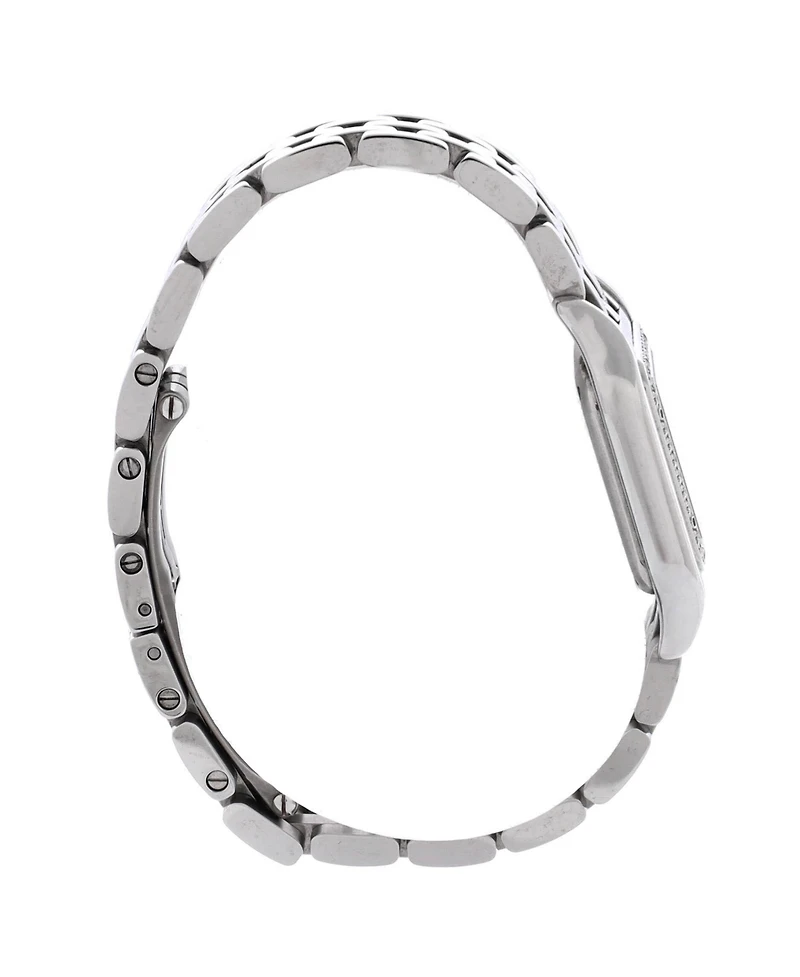 Pre-Owned Cartier Panthere de Cartier Quartz Watch in Stainless Steel with Diamond Bezel 22mm