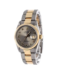 Pre-Owned Rolex Oyster Perpetual Datejust Automatic Watch in Stainless Steel and Gold 36mm