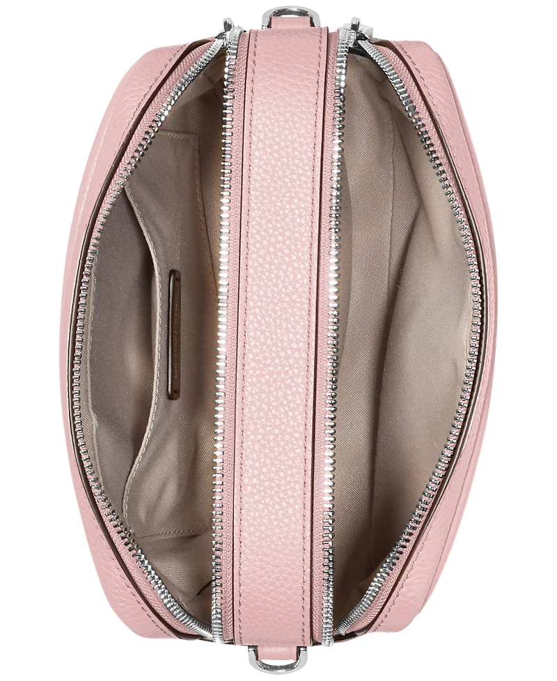 Michael Kors Bryant Medium Leather Double Zip Chain Camera Crossbody