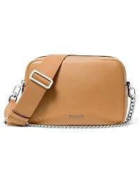 Michael Kors Bryant Medium Leather Double Zip Chain Camera Crossbody