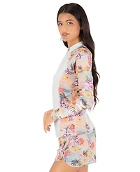 Hurley Women's Scenic Sunset Long-Sleeve Front-Zip Rashguard