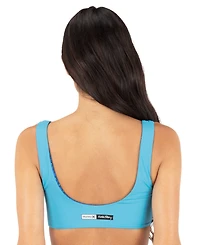 Hurley Women's Reversible Dancing Daisies Pull-On Bikini Top