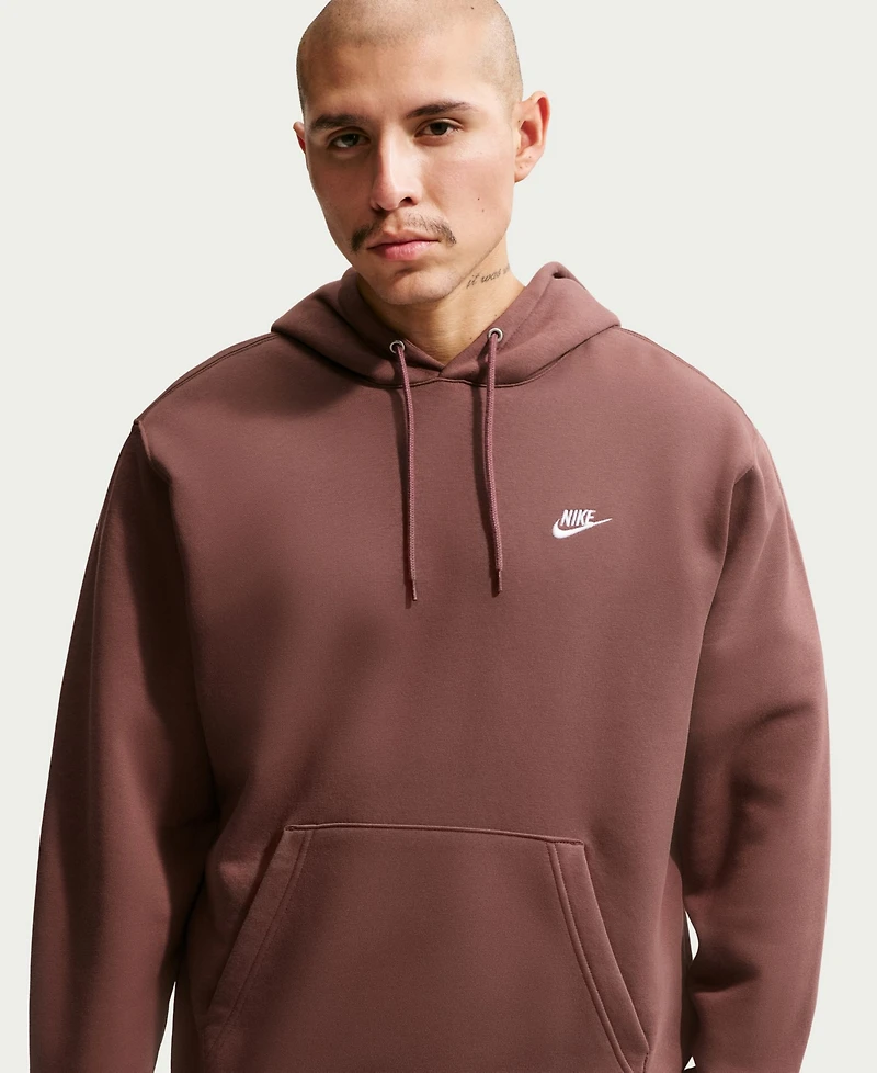 Nike Club Men's Pullover Fleece Logo Hoodie