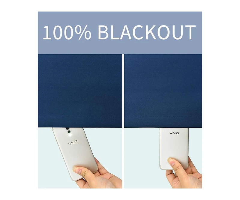 Kate Aurora 2 Piece For Extra Long Windows Grommet Top Blackout Curtain Panels - 95 in. Long