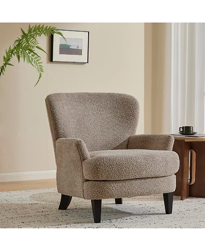 Streamdale Furniture Gerald Boucle Upholstered Club Chair