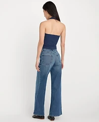 Good American Petite Flare Leg Ankle Jeans