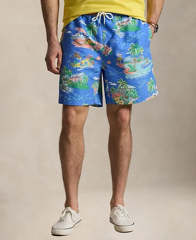 Polo Ralph Lauren Men's Big & Tall Traveler Classic Bear Swim Trunk