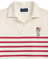 Polo Ralph Lauren Boys' 8-20 Bear Striped Cotton Shirt