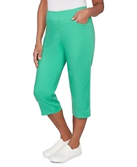 Alfred Dunner Petite Smooth Waist Easy Pull-On Capri Pants