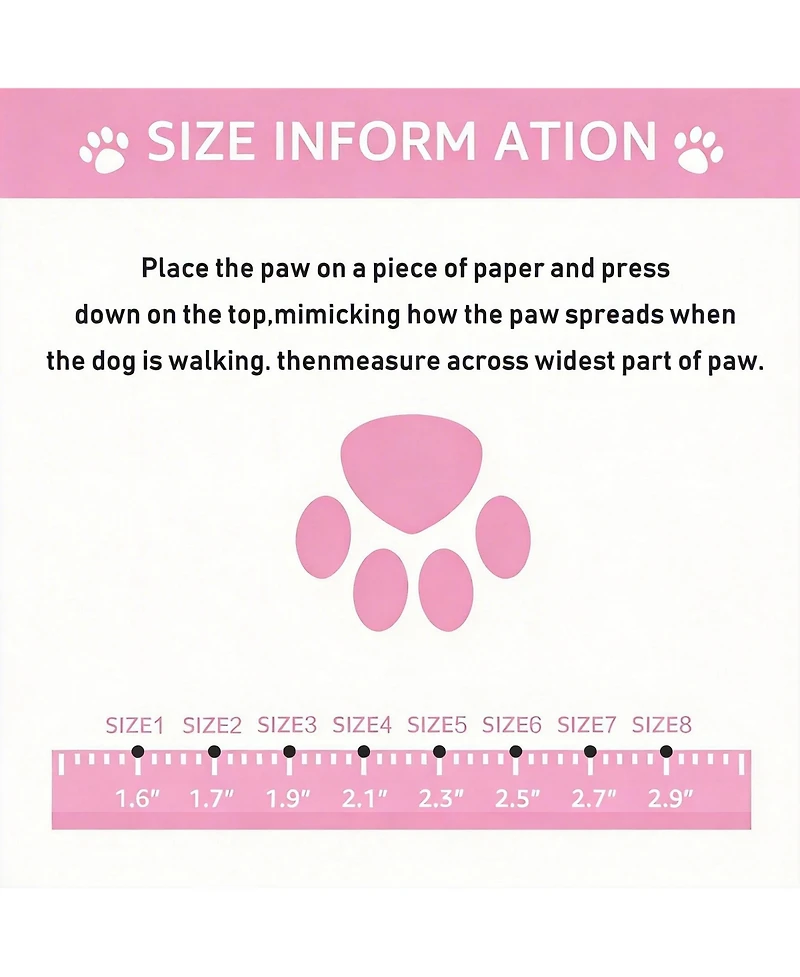 Aronkl Dog Boots with Reflective Straps and Anti-Slip Soles for Large Dogs