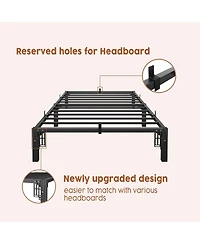 gaomonBed Frame Twin Size, 10 Inch Metal Platform, No Screws Needed, No Box Spring Needed, Heavy Duty, 800 Lbs Capacity, Tool-Free Assembly