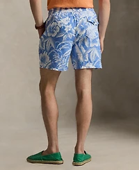 Polo Ralph Lauren Men's Hibiscus Flowers and Palm Fronds Swim Trunks
