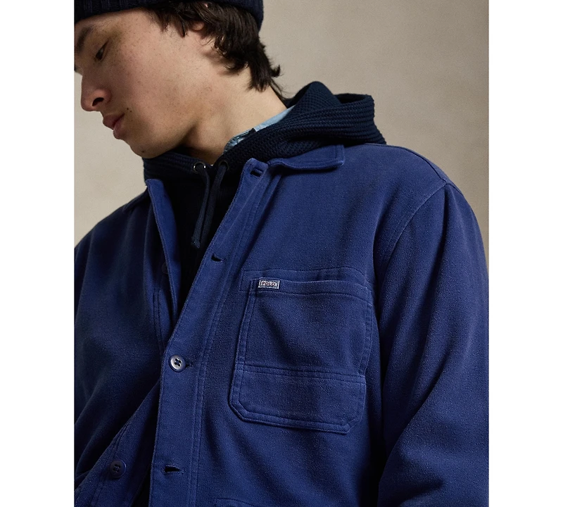 Polo Ralph Lauren Men's Straight Collar Long-Sleeve Overshirt