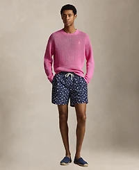 Polo Ralph Lauren Men's Logo and Palm Trees Printed Swim Trunks