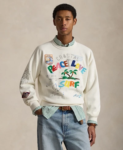 Polo Ralph Lauren Men's Peace Love Surf Graphic Sweatshirt