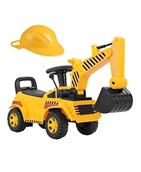 Slickblue Toddler Ride-On Excavator with Adjustable Digging Shovel