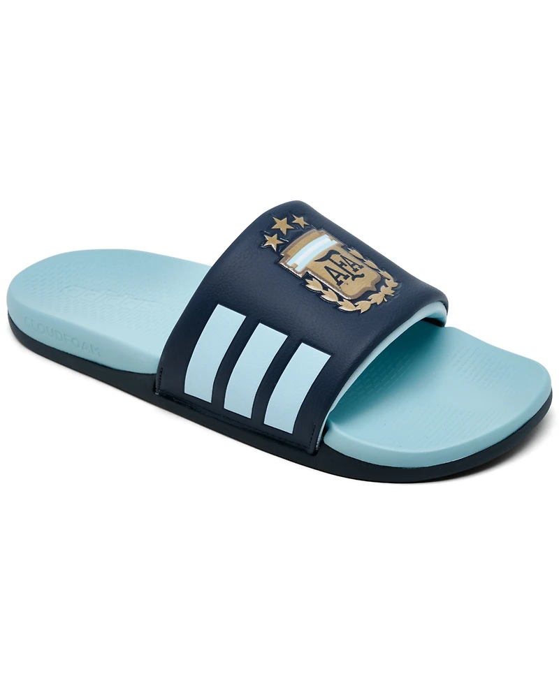 Adidas Men's Adilette Comfort 2.0 Argentina Slide Sandals from Finish Line