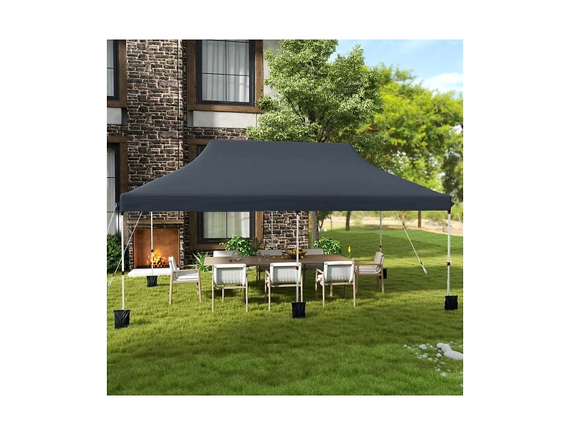 Slickblue Foldable Outdoor Canopy Gazebo with Storage Bag