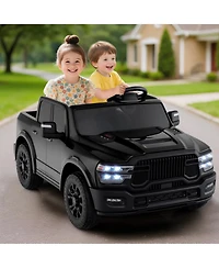 Slickblue Big Kids 24V Ride On Truck 2-Seater with Music & Remote Control