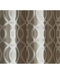 Kate Aurora Royal Living 2 Pack Venetian Semi Sheer Lattice Grommet Top Curtain Panels