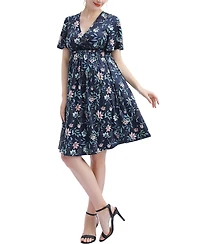 kimi + kai Maternity Annis V-Neck Nursing Dress