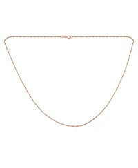 Bling Jewelry Singapore Link Chain Ultra Thin 1.5 Mm Necklace 14K Gold Plated .925 Sterling Silver