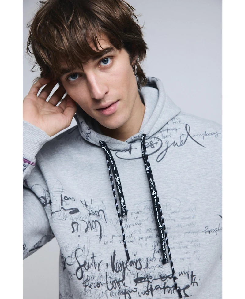 Desigual Men's Hooded lettering sweatshirt